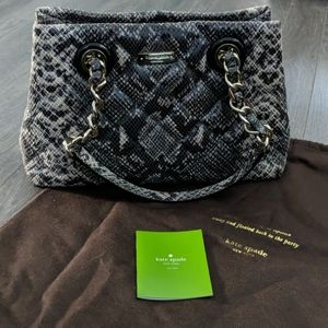Kate Spade Black and Gray Satchel